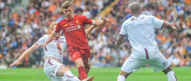 Liverpool s midfielder Ben Woodburn 58 during the pre season friendly match between Bradford City
