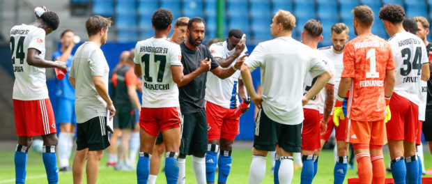 09.08.2020, xtgx, Fussball Testspiel, Hamburger SV - FC Hansa Rostock emspor, v.l. Daniel Thioune (Hamburger SV, Traine