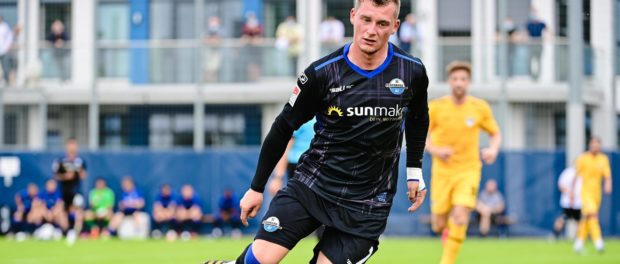Fußball Testspiel SC Paderborn - KFC Uerdingen am 13.08.2020 auf dem Trainingsgelände in Paderborn Marlon Ritter ( Pader