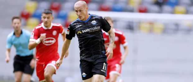 MICHEL Sven Team SC Paderborn 2.Fussball Bundesliga Saison 2020-2021 Testspiel Fortuna Duesseldorf - SC Paderborn 1 : 0