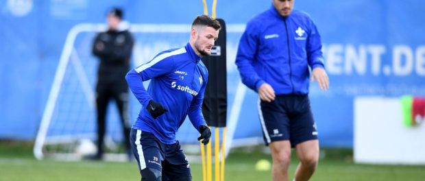 09.03.2020, xfux, Fussball 2.Bundesliga, SV Darmstadt 98 Training, emonline, emspor, v.l. Marcel Heller (SV Darmstadt 98