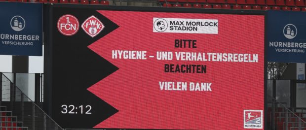 13.12.2020 - Fussball - Saison 2020 2021 - 2. Fussball - Bundesliga - 11. Spieltag: 1. FC Nürnberg FCN ( Club ) - FC Wür