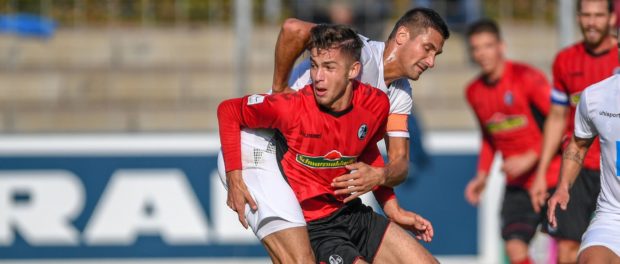 Fußball Regionalliga Amateure U23 SC Freiburg II SSV Ulm 1846 am 21 10 2018 Florian Krebs vo