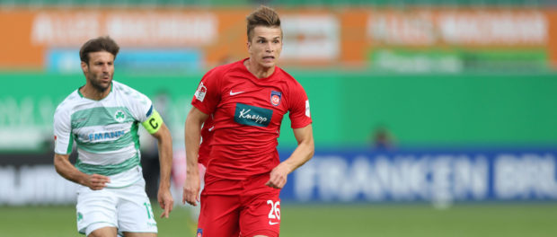 David Otto, HDH, im Rückrundenspiel der Saison 2019/2020 zwischen SpVgg Greuther Fürth und dem 1. FC Heidenheim (0:0) in