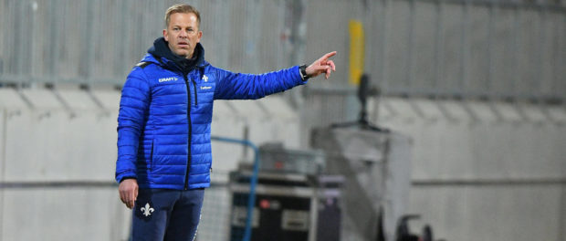 26.02.2021, xfux, Fussball 2.Bundesliga, SV Darmstadt 98 - Karlsruher SC, emonline, emspor, v.l. Markus Anfang (Trainer