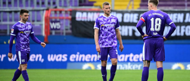 Fußball 2. Bundesliga 28. Spieltag VfL Osnabrück - Eintracht Braunschweig am 11.04.2021 im Stadion an der Bremer Brücke