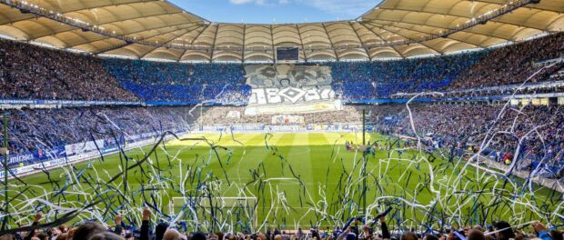 Hamburg, 30. September 2018 - Fußball, 2. Bundesliga 2018/19, Hamburger SV - FC St. Pauli: Übersicht des Hamburger Volk