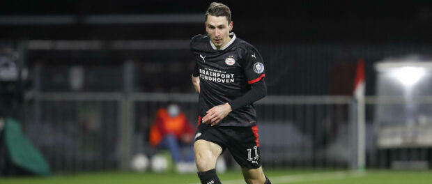 EMMEN, 26-01-2021, Stadium Oude Meerdijk, football, season 2020 / 2021, Eredivisie, PSV player Adrian Fein during the ma