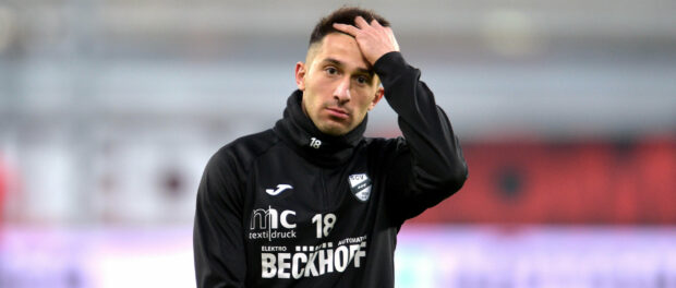 17-03-2021 / pmk / NE116477 Fussball/Herren 3.Liga Saison 2020/2021 Benteler-Arena /Paderborn Corona-Spieltag SC Verl -