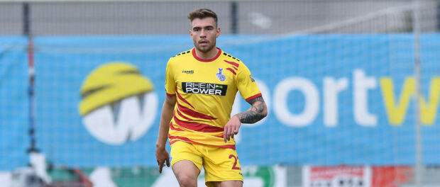 Fußball Niederrheinpokal Viertelfinale KFC Uerdingen - MSV Duisburg am 11.05.2021 im Stadion Velbert in Velbert Joshua B