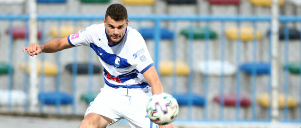Osijek and Hrvatski dragovoljac met in the 4th round of the 1st HNL Antonio Mance is seen during the match between NK Os