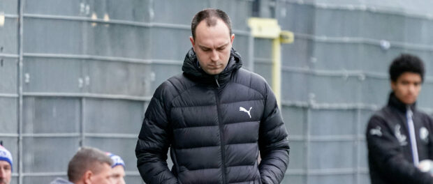 Ole Werner (Trainer, Cheftrainer, Kiel), Einzelbild, Aktion, Action, enttäuscht schauend, Enttäuschung, Frustration, dis