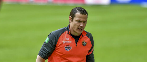 Marc Hensel (Erzgebirge Aue) unzufrieden / enttaeuscht / niedergeschlagen / frustriert, 16.05.2021 Fussball, 2. Bundesli
