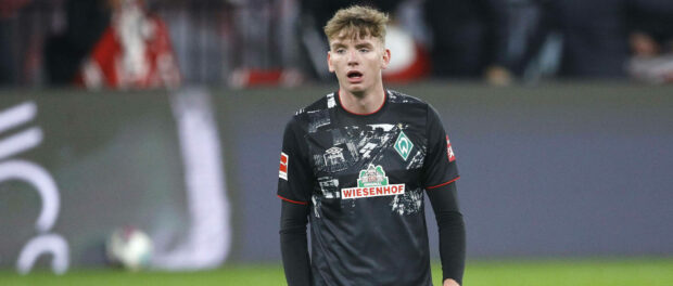 12.12.2020, Red Bull Arena, Leipzig, Ligaspiel, 1. Bundesliga, RB Leipzig vs SV Werder Bremen, im Bild Nick Woltemade (4