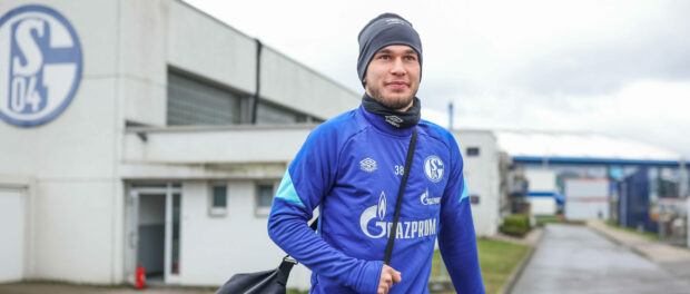 03.01.2022, Fussball, Saison 2021/2022, 2. Bundesliga, Training FC Schalke 04, Mehmet Can Aydin (FC Schalke 04) Foto: Ti