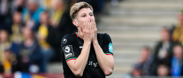Luca Schuler (1. FC Magdeburg,26) - 3. Liga Fussball Saison 2021-2022 Punktspiel Eintracht Braunschweig vs. 1. FC Magdeb