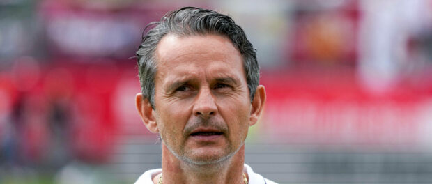 Dirk Schuster (Trainer, Cheftrainer, FCK), Einzelbild, Einzelfoto, Aktion, Action, Porträt, Portrait, 04.09.2022, Sandha