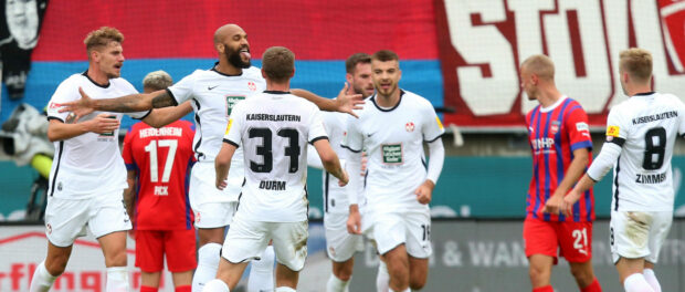 18.09.2022, Heidenheim, Germany, Voith Arena, 1.FC Heidenheim vs 1.FC Kaiserslautern - 2. Bundesliga, Terrence Boyd (1.