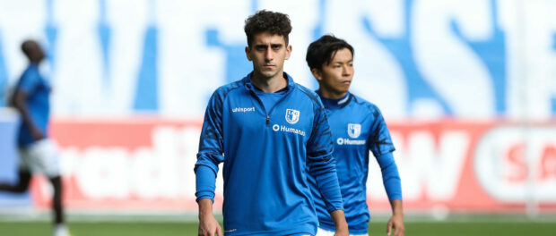 Ömer Oemer Beyaz (1. FC Magdeburg,15) und Tatsuya Ito (1. FC Magdeburg,37) - 2. Fußball Bundesliga Saison 2022-2023 1. F